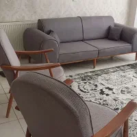 مبل ۸ نفره تخت شو|مبلمان خانگی و میز عسلی|شاهین‌شهر, مسکن مهر|دیوار