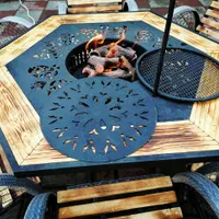 صندلی باغی /میز آتشدان شش ضلعی 1متری|بخاری، هیتر، شومینه|تهران, آبشار|دیوار