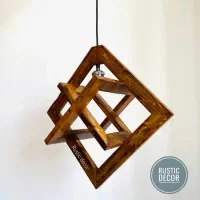 ساخت انواع لوستر چوبی و فلزی