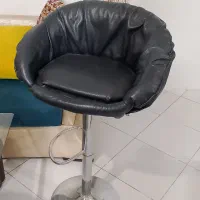 صندلی گردون پایه استیل