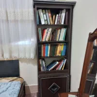 لوازم چوبی|کتابخانه، شلف، قفسه‌های دیواری|قم, امامزاده ابراهیم|دیوار