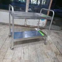 میز استیل دو طبقه