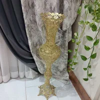 گلدان برنز کنار سالنی|مجسمه، تندیس، ماکت|بیرجند, |دیوار