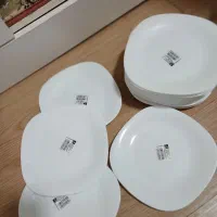 پیش دستی ارکوپال سفید ساده نو4دست