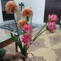 دوشاخه گل مصنوعی