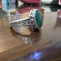 سه عدد انگشتر  نقره با سنگ اصل