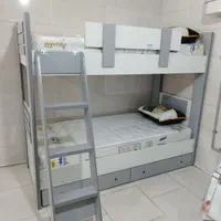 تخت دوطبقه تمام چوبی 5سال ضمانت|تخت و سرویس خواب|قزوین, |دیوار