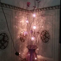 گل آلمینیومی چراغ دار برای جشن وتولد