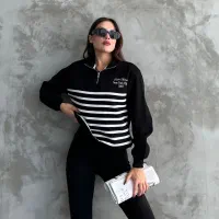 نیم زیپ راه راه ktn|لباس|جوانرود, |دیوار