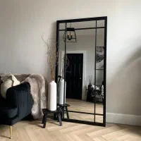 آینه قدی قاب فلزی  (مدل چهار خانه)