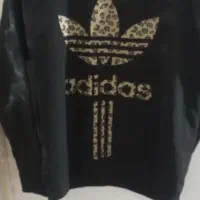 بلوز اسپرت طرح آدیداس پلنگی آستین بلتد