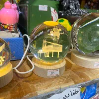 گوی کریستالی سه بعدی|چراغ خواب و آباژور|تبریز, |دیوار