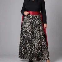 پیراهن مجلسی ماکسی پوشیده