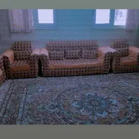 مبل راحتی کرم کار تهران همراه با روکش پارچه ای|مبلمان خانگی و میز عسلی|بیرجند, |دیوار