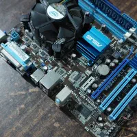 مادربرد ASUS DDR3 سوکت 775 + CPU E5200 فن اورجینال|قطعات و لوازم جانبی رایانه|بابل, |دیوار