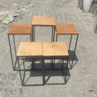 پایه گلدان ۳ تایی فلزی با چوب ضد آب ارسالرایگان|گل و گیاه طبیعی|تهران, افسریه جنوبی|دیوار
