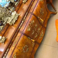 آینه کنسول مصری سه درب مازول