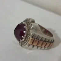 انگشتر یاقوت معدنی