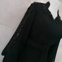 لباس مجلسی جدید بلند آستین دار شیک و زیبا رنگ مشکی|لباس|ماهدشت, |دیوار