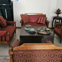 مبلمان ۸ نفره آمریکایی قدیمی|مبلمان خانگی و میز عسلی|تهران, سعادت‌آباد|دیوار