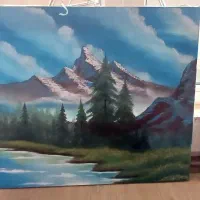 ۲ عدد نقاشی رنگ روغن