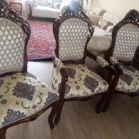 مبل چوبی سلطنتی 9 نفره|مبلمان خانگی و میز عسلی|کرمانشاه, |دیوار