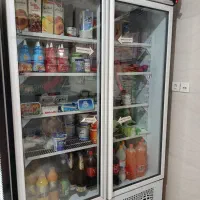 یخچال دو در سوپرمارکتی