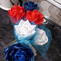 گل رز با ربان|گل مصنوعی|قدس, شهر‌قدس|دیوار