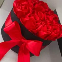 دسته گل روبانی