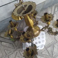 لوستر ۸ شاخه برنج