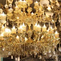دیوارکوب لوستر کریستالی مجسمه و...