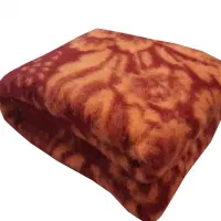 پتو رنگی آبی زرشگی سبز قهوه ای