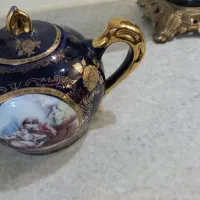 قوری سرمه ای لیلی مجنون کتری ظرف چوبی برایلدا