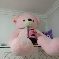 خرس بزرگ یک و نیم متری (۲ عدد) رنگ صورتی