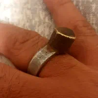 انگشتر خط کوفی عقیق یمن قدمتدار