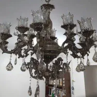 لوستر سلطنتی کریستالی|لوستر و چراغ آویز|اهواز, مهرشهر|دیوار