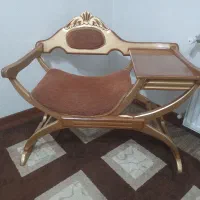 میز تلفن چوبی