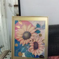 تابلو عکس گل آفتاب گردون