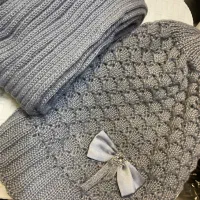 کلاه بافت و شال گردن