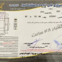 پژو۲۰۶ مشکی مدل۹۱|خودرو سواری و وانت|کرج, گلستان|دیوار