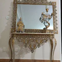 آینه شمعدان برنزی