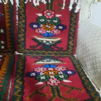 فرش دستباف رو صندلی ماشین|گلیم، جاجیم، گبه|نسیمشهر, |دیوار
