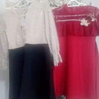 دوعدد پیراهن مجلسی دخترانه
