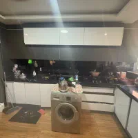 شش متر کابینت  با سینک هود وگاز شیشه ای