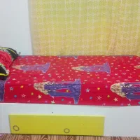 دو عددتخت خواب با تشک.کمد.پاتختی.فرش.پرده