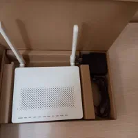 مودم روتر فیبر نوری  wifi اکبند و برق نخورده