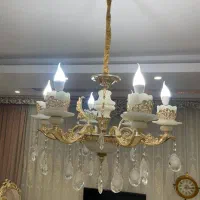 لوستر ۶ شاخه وارداتی تمیز نو