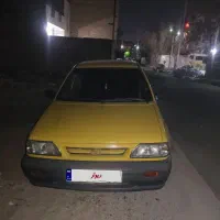 پراید سواری شخصی زرد رنگ