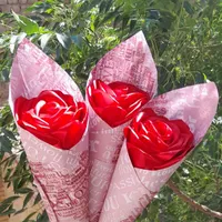 تک شاخه گل ربانی جذاب در طرح های مختلف|گل مصنوعی|ساوه, |دیوار