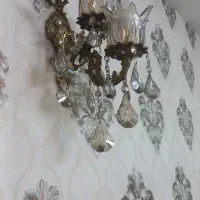 دو عدد دیوار کوب برنز به همراه جاشمعی رومیزی ست